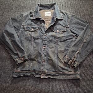 VTG Blue Steel Denim Jacket Men's 2XL